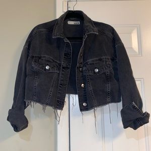 Cropped jean jacket